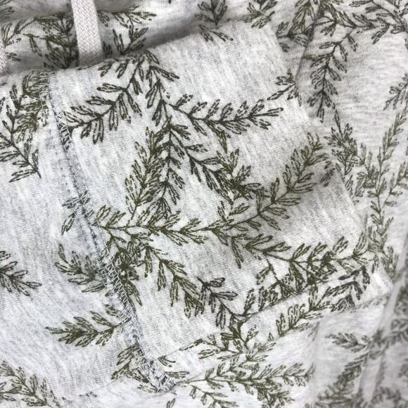 L.L. Bean Cowl Neck Sweatshirt Evergreen Gray Drawstring Tunic Top Womens Med - Picture 5 of 7